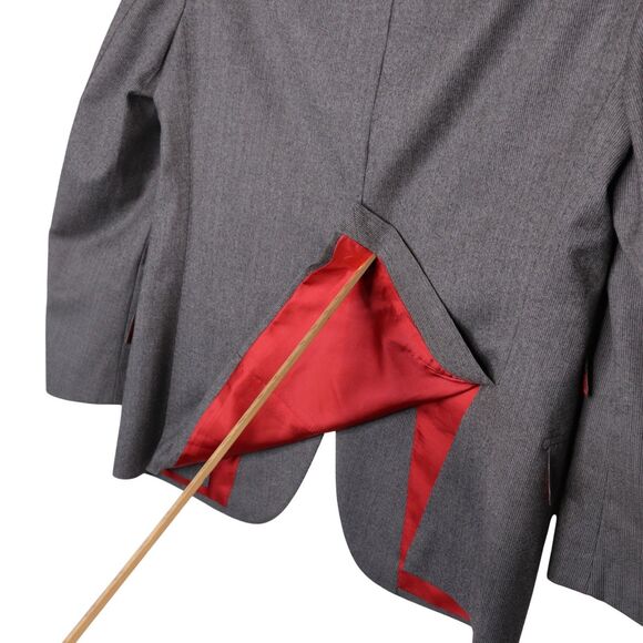 Suitsupply Men's 38S Vitale Barberis Canonico Wool Blazer Sport Coat Jacket Gray - Picture 4 of 16